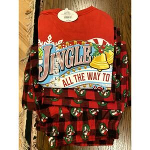 New Buccees Christmas 2025 T-shirt and Flannel Pant Set Size: L